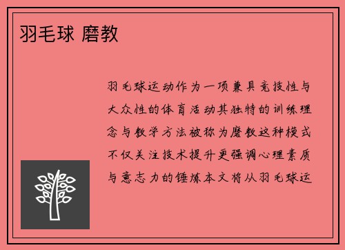 羽毛球 磨教